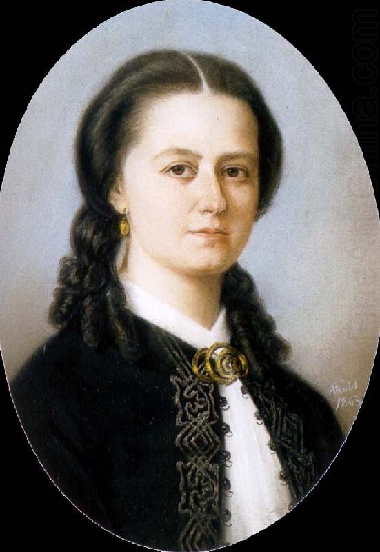 Portrait of professorskan Laura Netzel,fodd von Pistolekors, unknow artist